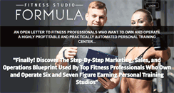 Desktop Screenshot of fitnessstudioformula.com